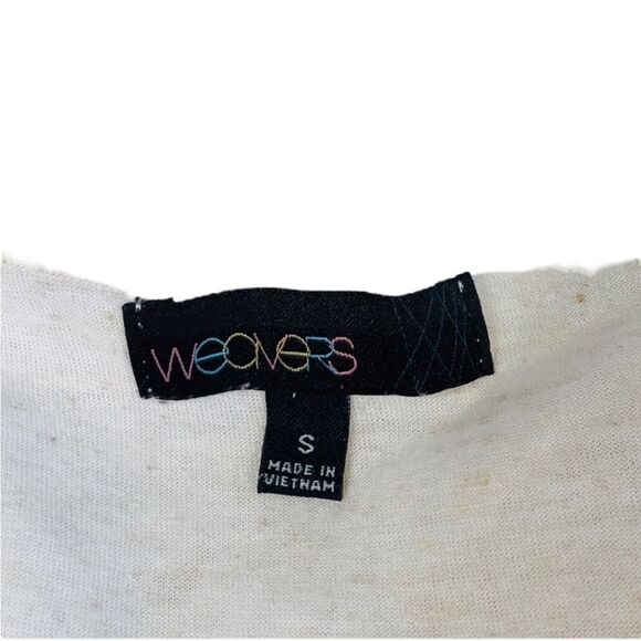 10/$25🦋 Weavers Ivory Crochet & Lace Crop Top - Small - Picture 7 of 10